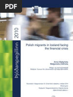 Download Wojtyska Anna  Zieliska Magorzata 2010 Polish migrants in Iceland facing the financial crisis  by satkow SN45747899 doc pdf