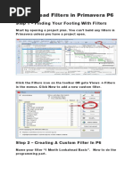 Lookahead Filters in Primavera P6