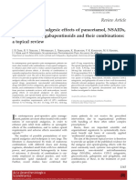 Post-Operative Analgesic Effects of Paracetamol, Nsaids, Glucocorticoids, Gabapentinoids and Their Combinations: A Topical Review