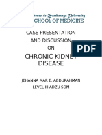 Chronic Kidney Disease: Case Presentation and Discussion ON