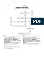 Crucigrama POO (Solucion) PDF