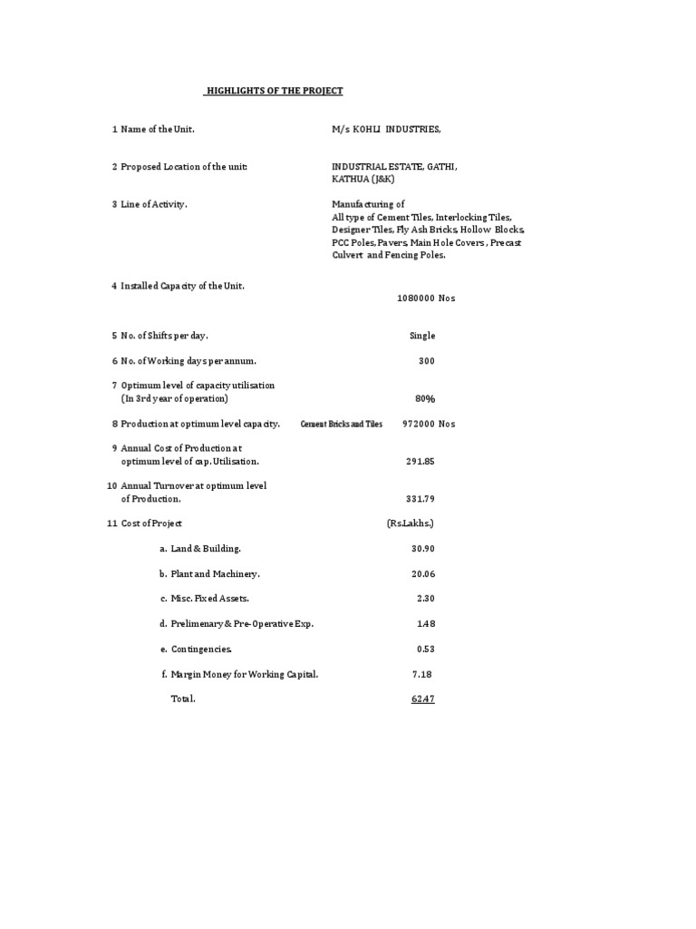 Manufacturing of Tiles PDF Depreciation Corporations