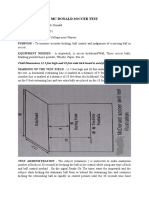 Soccer Test and Samatotype