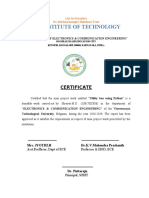 SJB Institute of Technology: Certificate