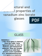 Structural and Thermal Properties of Vanadium Zinc Borate Glasses