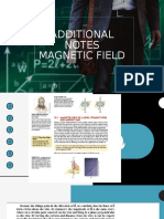 Additional Notes Magnetic Field