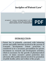Basic Principles of Patent Law