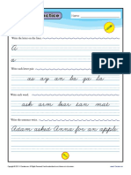 Cursive Practice Page A