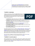 Volatility Terminology: Finance Standard Deviation Financial Instrument Risk