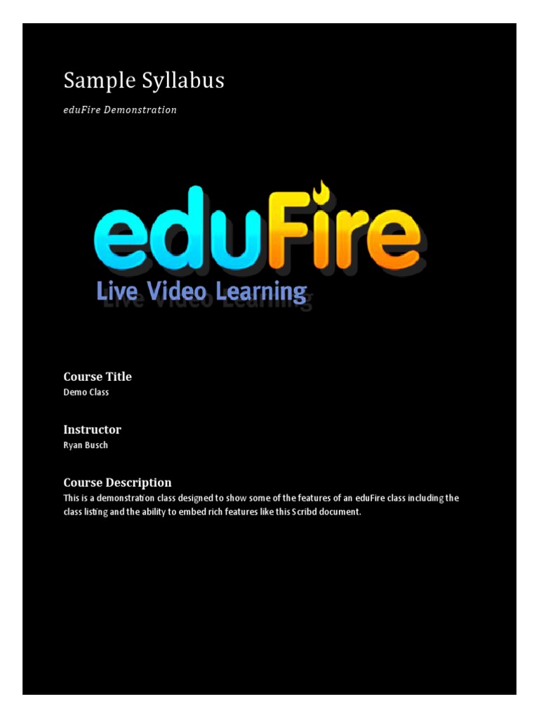 Sample Syllabus | PDF