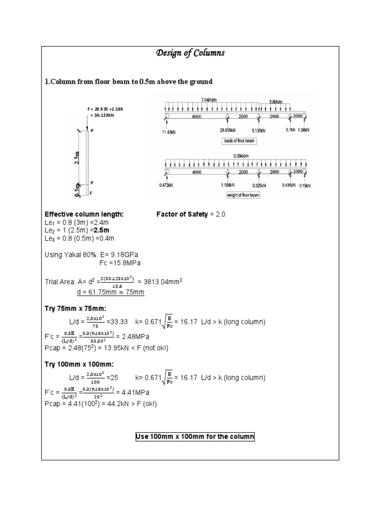 Design of Columns2 PDF | PDF | Nature