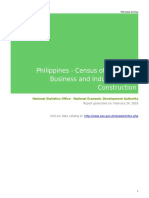 Philippines - Census of Philippine Business and Industry 2006, Construction