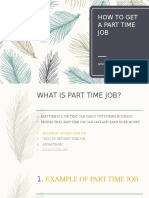 How To Get A Part Time Job