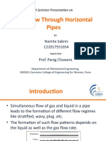 Slug Flow Through Horizontal Pipes