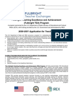 Fulbright TEA Program PDF