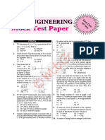 AMU Engineering Mock Test Paper PDF