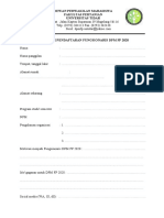 Formulir Pendaftaran DPM FP 2020