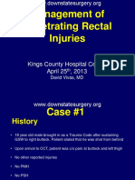 Management of Penetrating Rectal Injuries: Kings County Hospital Center April 25, 2013
