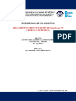 Aislamiento e identificación de Shigella spp en chorizo de puerco