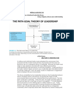 Path - Goal Theory A Situational Leadership Theory. - Using A Diagram, Discuss Your Understanding