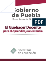 EL QUEHACER DOCENTE aprendizaje en casa final