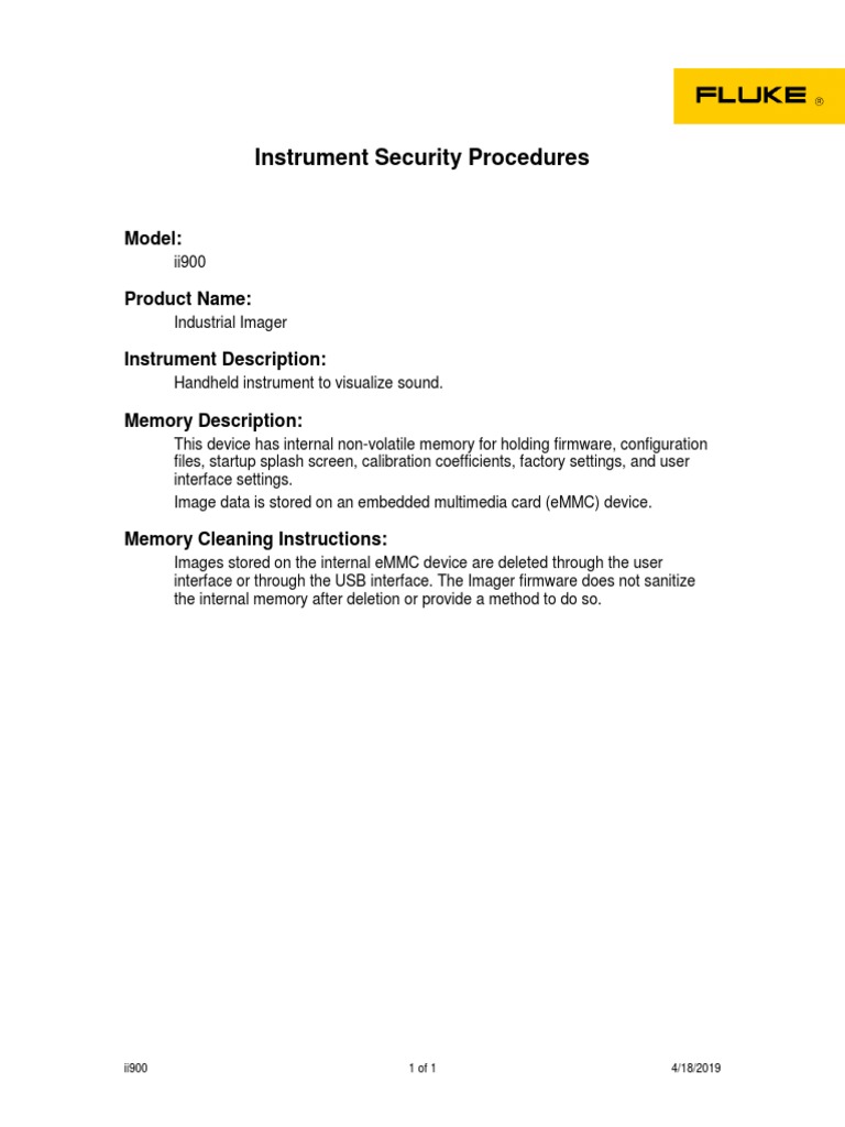 Instrument Security Procedures: Model | PDF