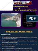A Seminar Presentation ON Hydroelectric & Pumped Storage Power Plants