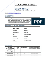 Curriculum Vitae: Ashok Kumar