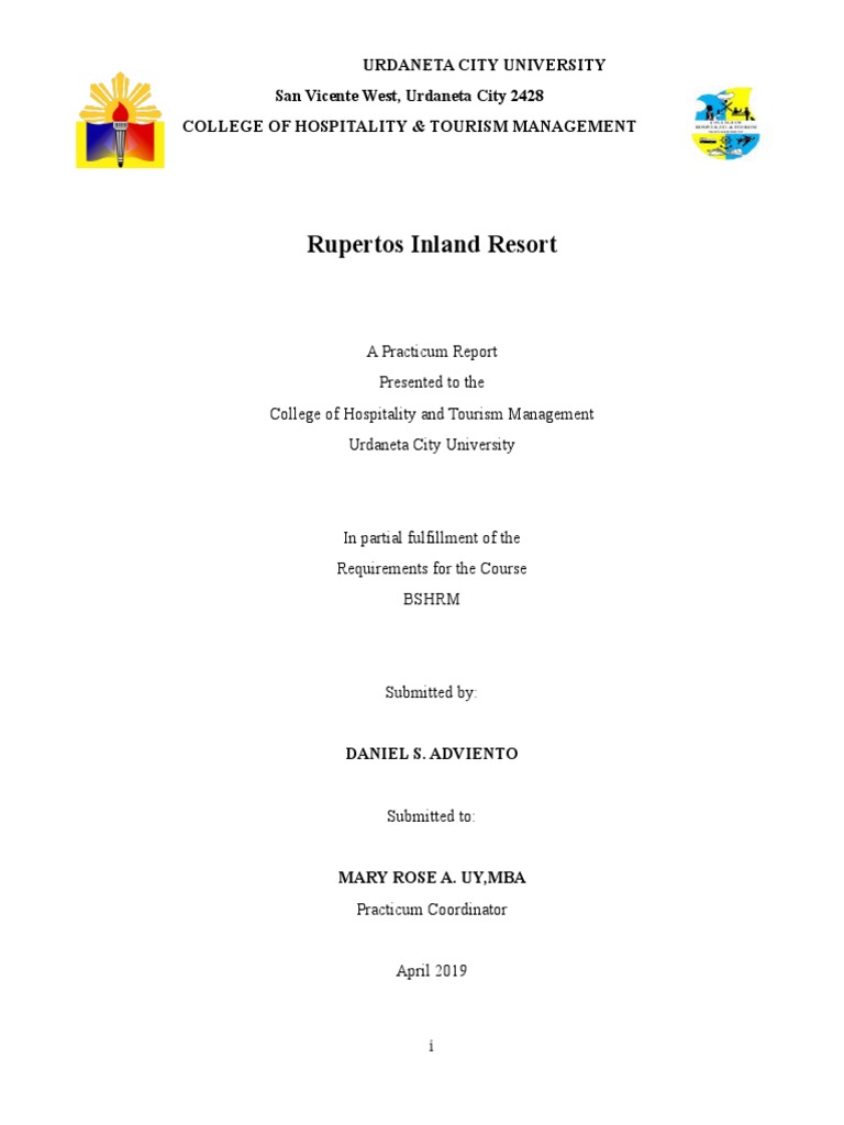 City University PDF Tourism University