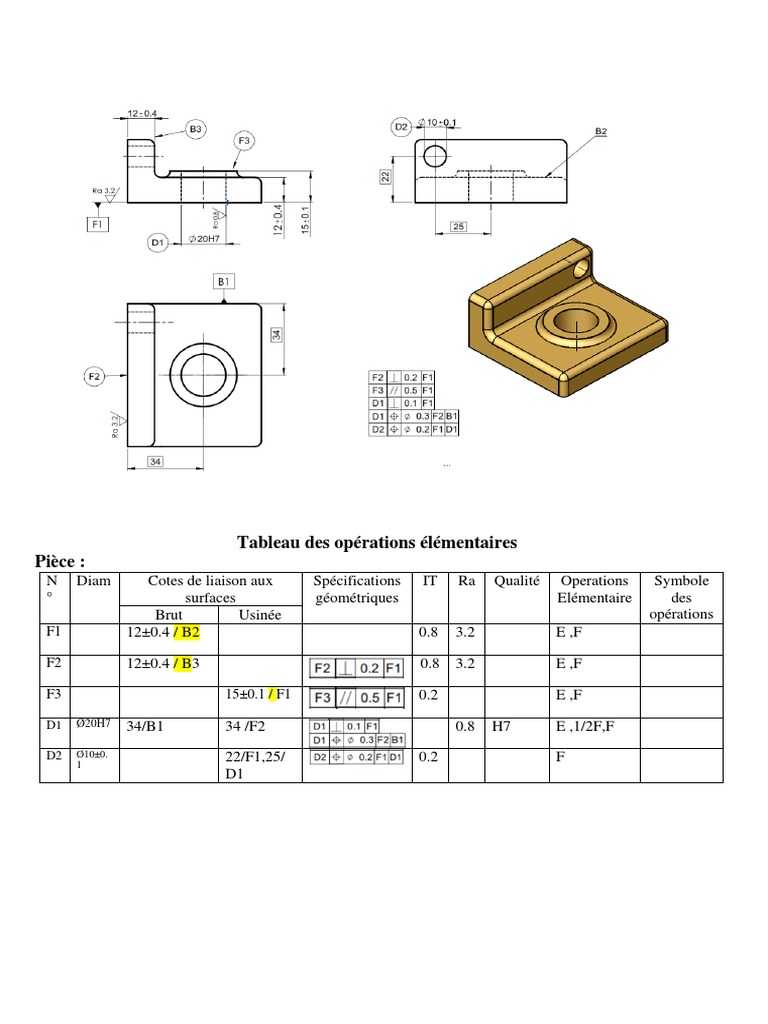 Opérations Élémentaires en Usinage | PDF | Technologie et ingénierie