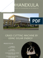 Solar-Powered Grass Cutter Using Solar Energy