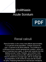 Urolithiasis, Acute Scrotum