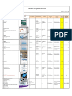 Medical Equipment Price List Updated 1-Apr-2020