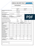 Technical Delivery Rule: Painting Report