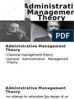 Administrative Management Theory