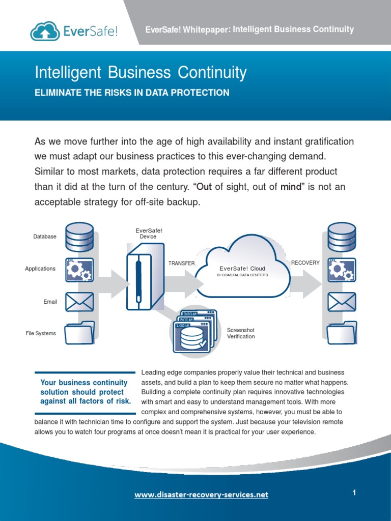 Intelligent Backup for Business Continuity | PDF | Backup | Data Center