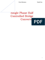 Single Phase Half Controlled Bridge Converter: DR - Arkan A.Hussein Power Electronics Fourth Class
