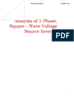 Analysis of 1-Phase, Square - Wave Voltage Source Inverter: DR - Arkan A.Hussein Power Electronics Fourth Class