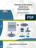 PresentaciÃ N PPT - TÃ©rminos de Referencia, Segãºn Ley de Contrataciones