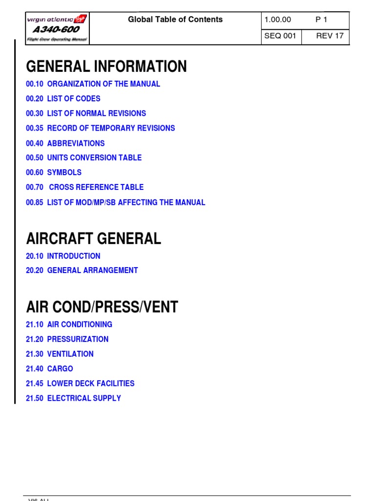 A340-600 Flight Crew Operating Manual | PDF | Spaceflight Technologies ...