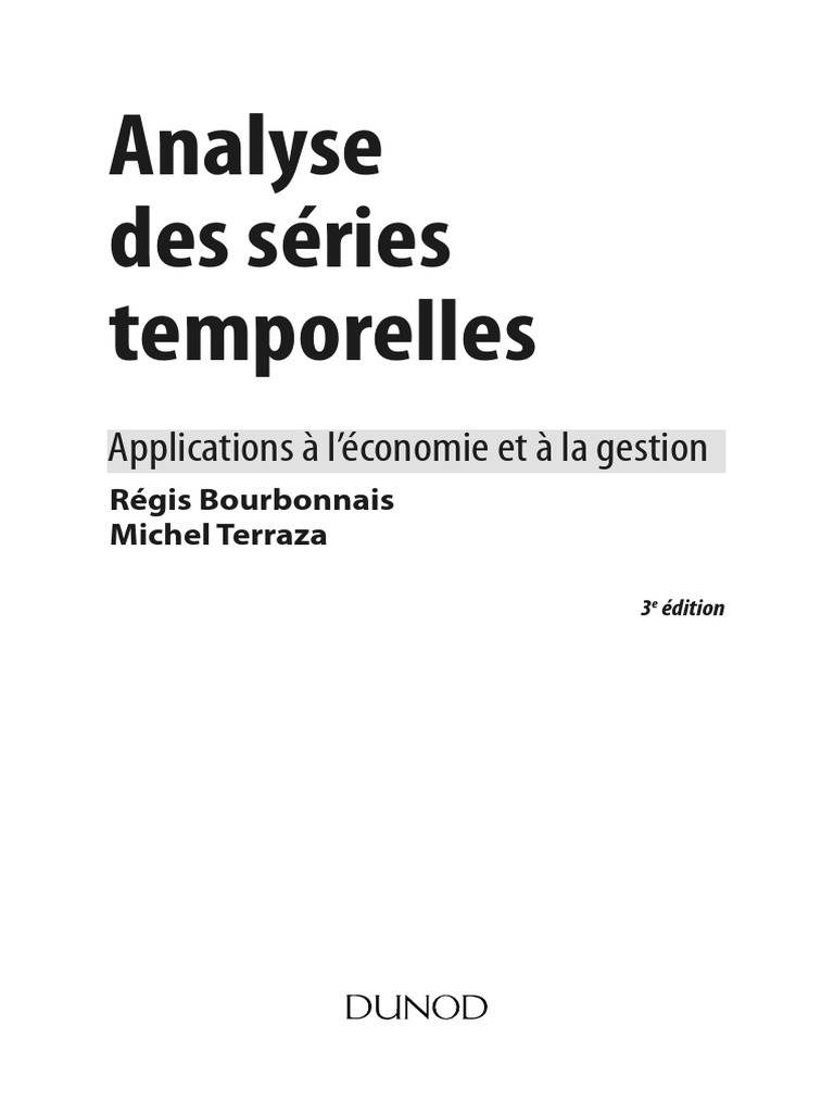 Quel Schéma De Décomposition Des Ventes Choisir En Prévisions Analyse Des Series Temporelles Terraza | PDF | Séries chronologiques |  Volatilité (Finance)