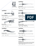 Savage Worlds - Evernight - Magic Weapon Cards