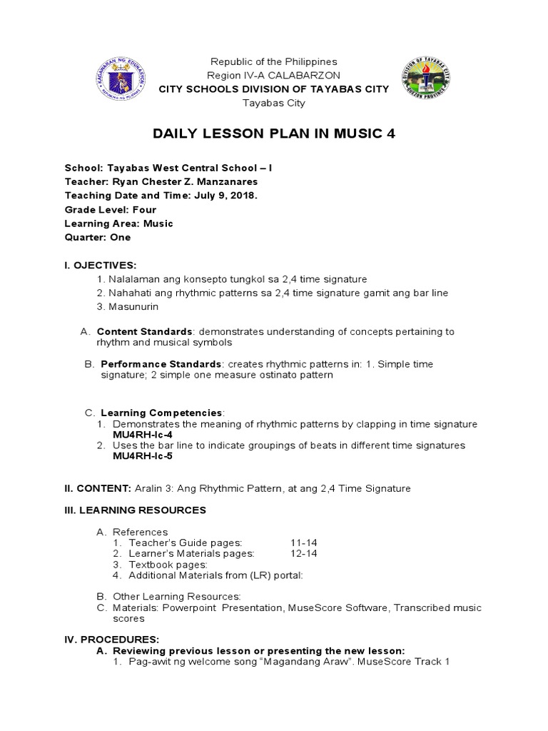 Music Q1 W3 D1 L3 Mu4rh Ic 4 Mu4rh Ic 5 Learning Psychological Concepts