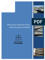 Manual para Colocación de Losa A Base de Vigueta y Bovedilla