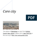 Core city of New York metropolitan area