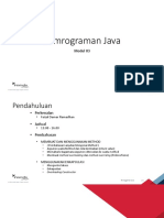 Pemrograman Java 3 - Method Encapsulation