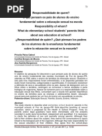 Cabral, Moura, Borgonovo_Responsabilidade de quem O que pensam os pais de alunos do ensino fundamental sobre a educação sexual na escola
