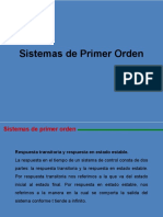 Sistemas de primer orden: respuesta transitoria y estado estable