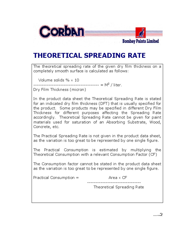 Theoretical Spreading Rate PDF