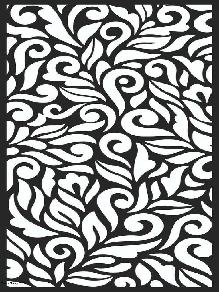 012 - Free DXF Leaf Pattern 012 | PDF